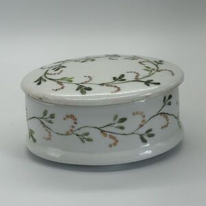 Antique handpainted trinket box limousine
